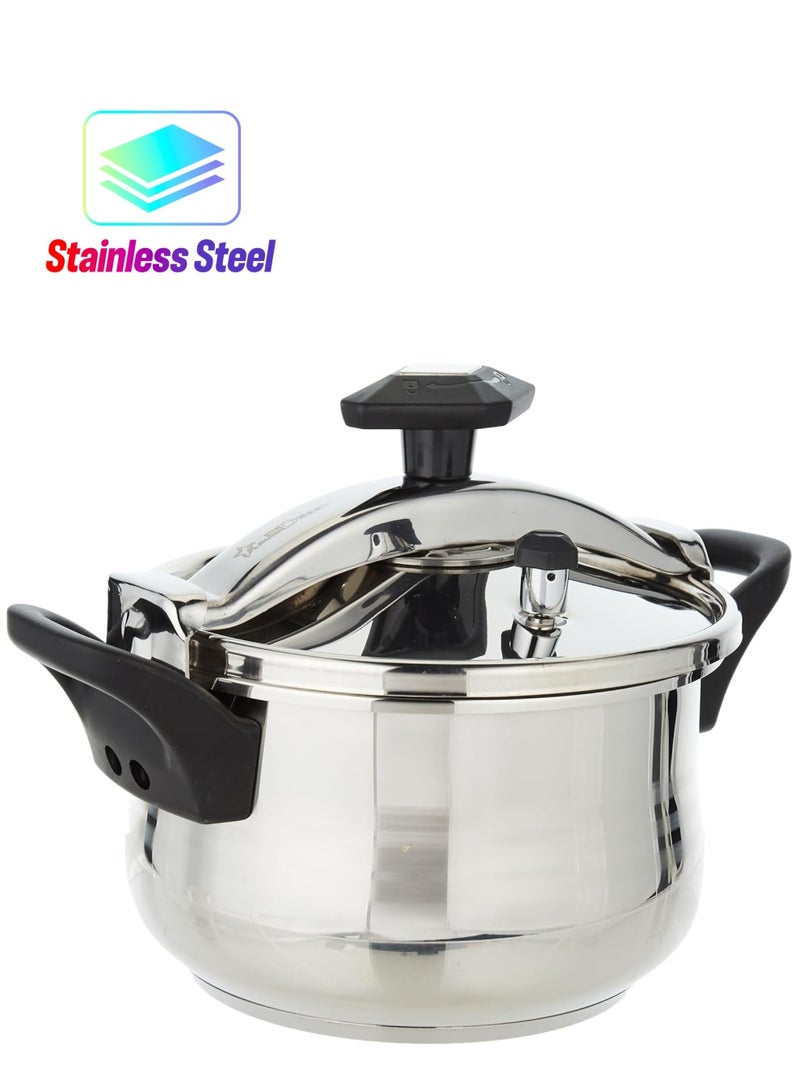 ديسيني Stainless Steel Pressure Cooker Silver/Black 9L - Image 1