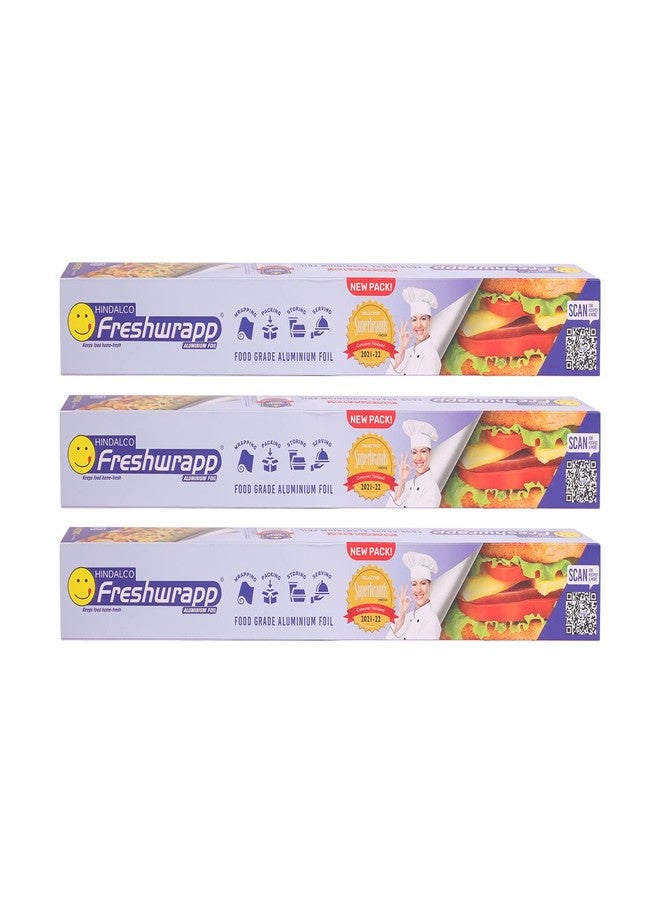 Freshwrapp Hindalco Freshwrapp Aluminium Foil 9 Meters, 11microns (Pack of 3)| Food Packing , Wrapping, Storing and Serving - Image 1