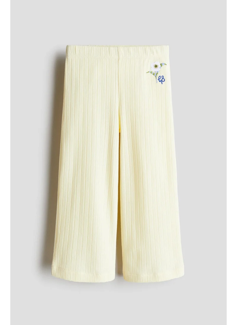 H&M Pointelle jersey trousers