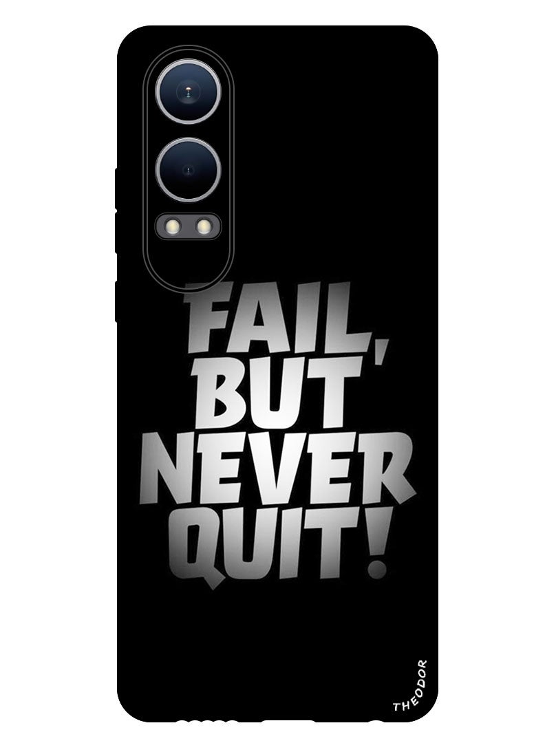 Theodor Protective Case Anti Scratch Shock Proof Bumper Cover For Oppo K12x (China) Fail But Never Quit - Image 1