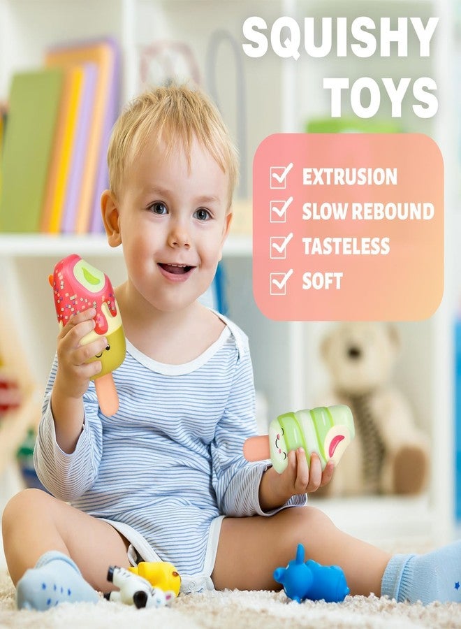 SQUISHCO Squishy Toy, Stress Relief Squishy Ball for Kids and Adults, Randomly Designed Ice Cream Shape, Taba Squishy Toy for Anxiety Relief, Office Desk Decor, Daily Companion - Image 4