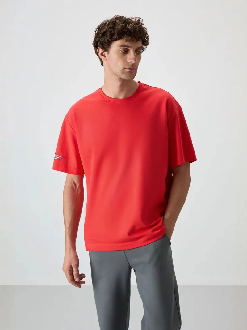 تومي لايف TOMMY Oversized Printed Crew Neck T-Shirt