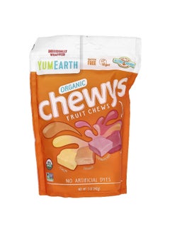 YumEarth YumEarth, Organic Chewys Fruit Chews, Lemon, Orange, Strawberry, Cherry, 5 oz (142 g)  - Image 1