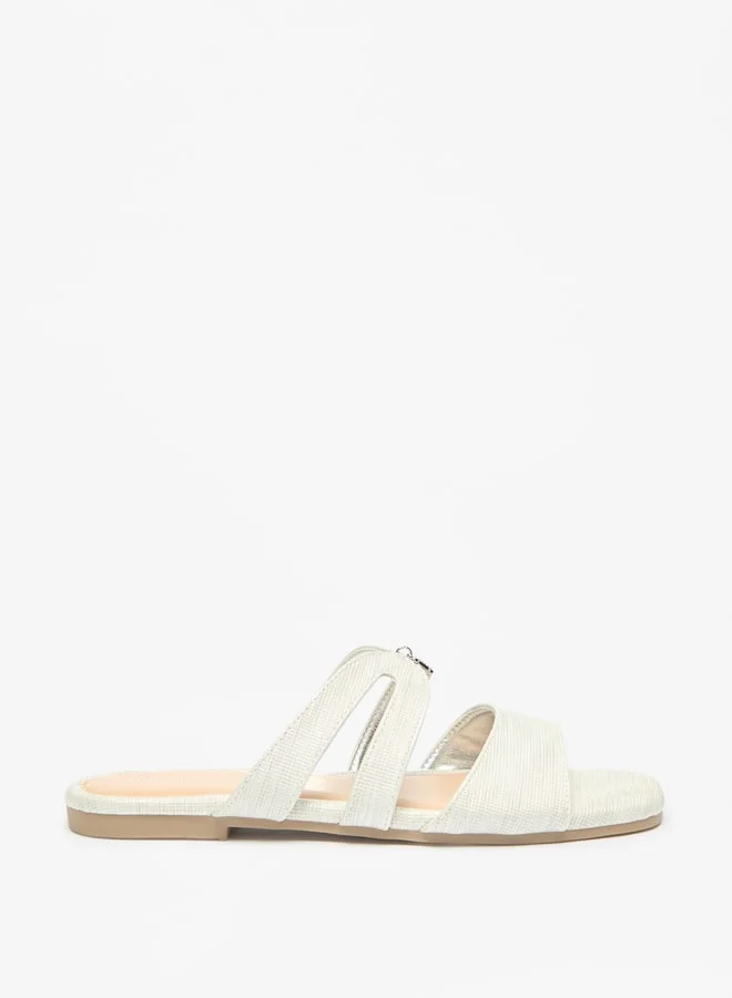 Flora Bella By Shoexpress Women's Embellished Accent Slip-On Sandals Ramadan Collection
