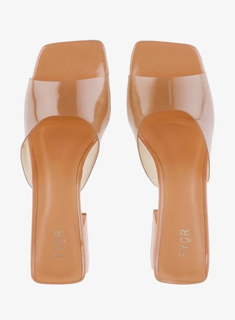 Fyor  Mid-Block Heel PVC Sandal BSS 060 for Women | Best Price UAE