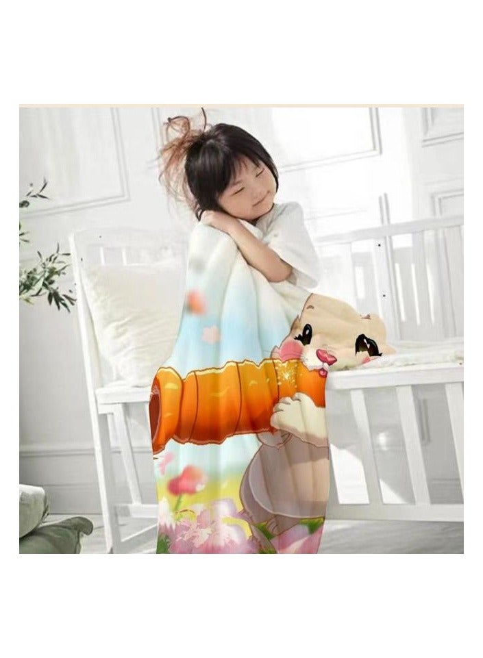 general Baby and children's cartoon flannel thin blanket (warm and comfortable, suitable for sleep, games) 70cm*100cm - 1183 - Image 3