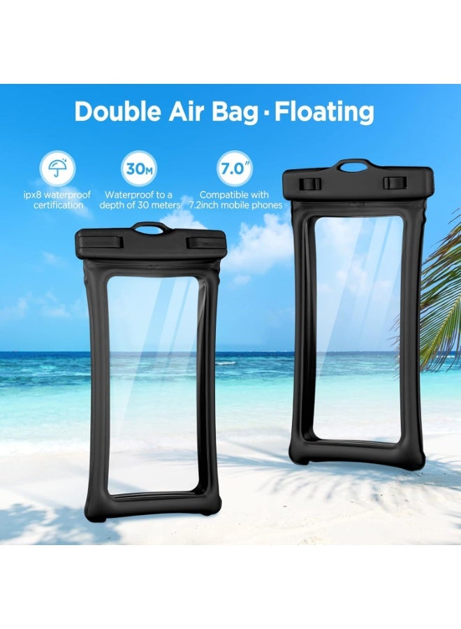 MOMENT Floating Universal IPX8 Waterproof Phone case Up to 7.0",Adjustable Lanyard Phone Pouch,Cellphone Dry Bags for Vacation Beach Pool Kayak Cruise Travel Essentials（Black） - Image 4