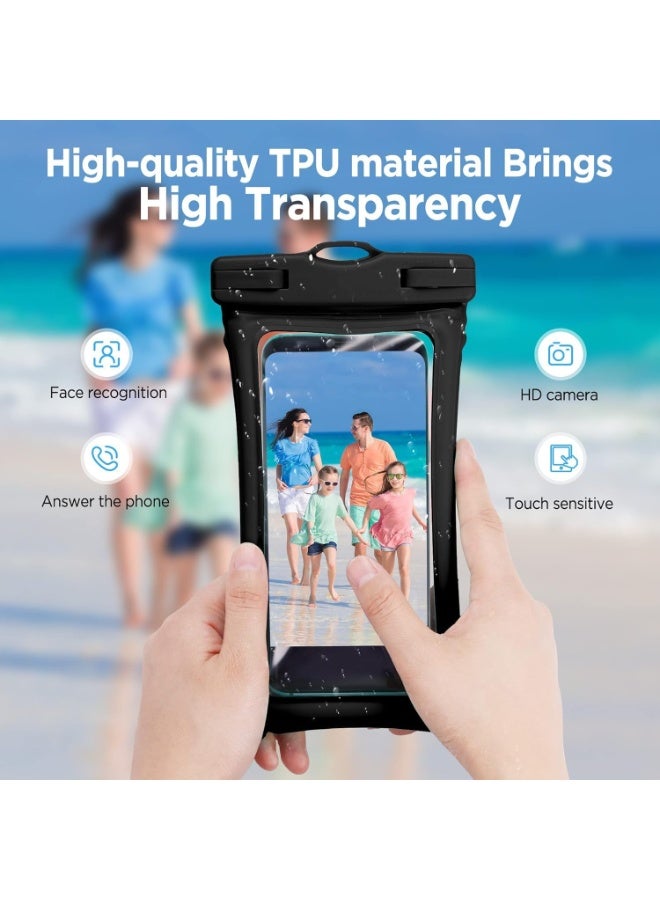 MOMENT Floating Universal IPX8 Waterproof Phone case Up to 7.0",Adjustable Lanyard Phone Pouch,Cellphone Dry Bags for Vacation Beach Pool Kayak Cruise Travel Essentials（Black） - Image 5