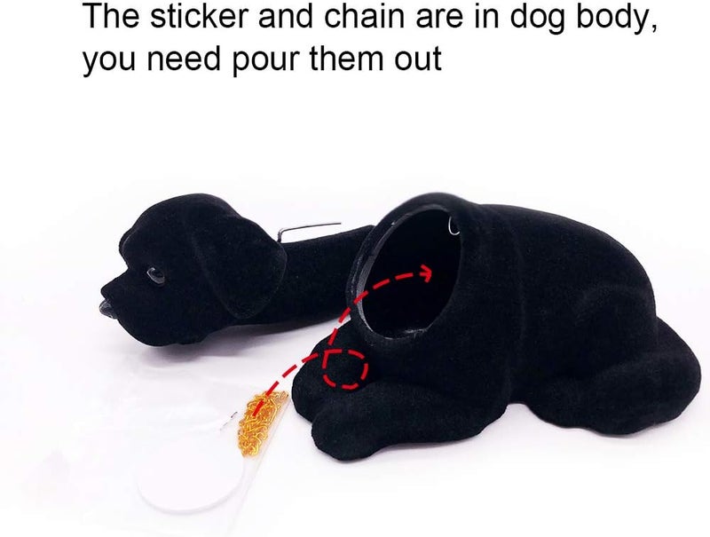 klarako Bobble Head Labrador,Car Decoration Nodding Dog Ornaments High Emulation Creative Dog Dashboard Crafts Dog Lover Gift for Car Vehicle Desk Tabletop Office Decor Baby Kids Toy (Labrador) - Image 4