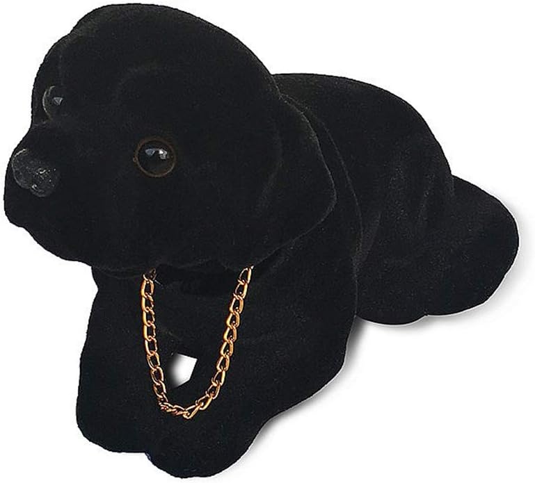 klarako Bobble Head Labrador,Car Decoration Nodding Dog Ornaments High Emulation Creative Dog Dashboard Crafts Dog Lover Gift for Car Vehicle Desk Tabletop Office Decor Baby Kids Toy (Labrador) - Image 1