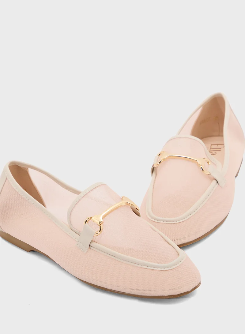 ELLA Mesh Trim Detail Mocassin