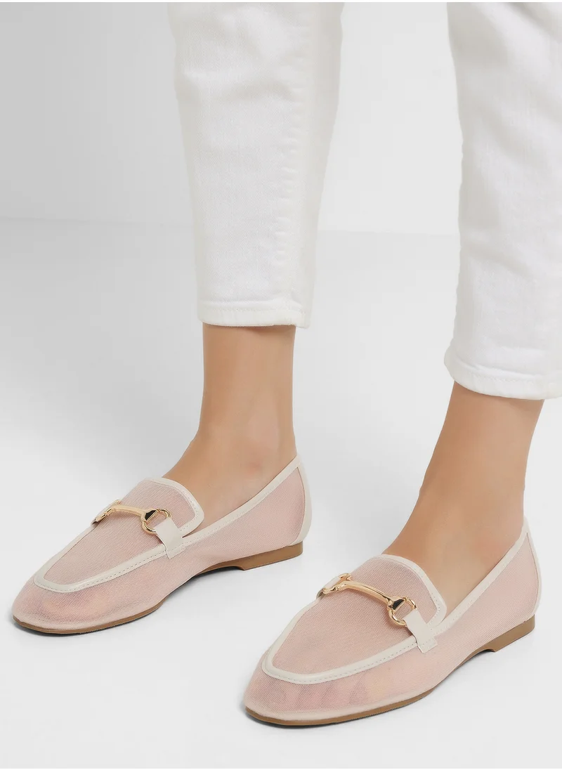 ELLA Mesh Trim Detail Mocassin
