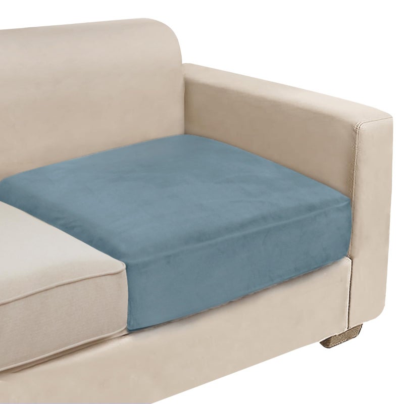 NAISI Couch Cushion Covers 1 Piece Velvet Stretch Sofa Seat Covers or Backrest Covers Soft Individual Couch Covers for Sectional Sofa1 PC for Seat Cushion or BackrestTeal