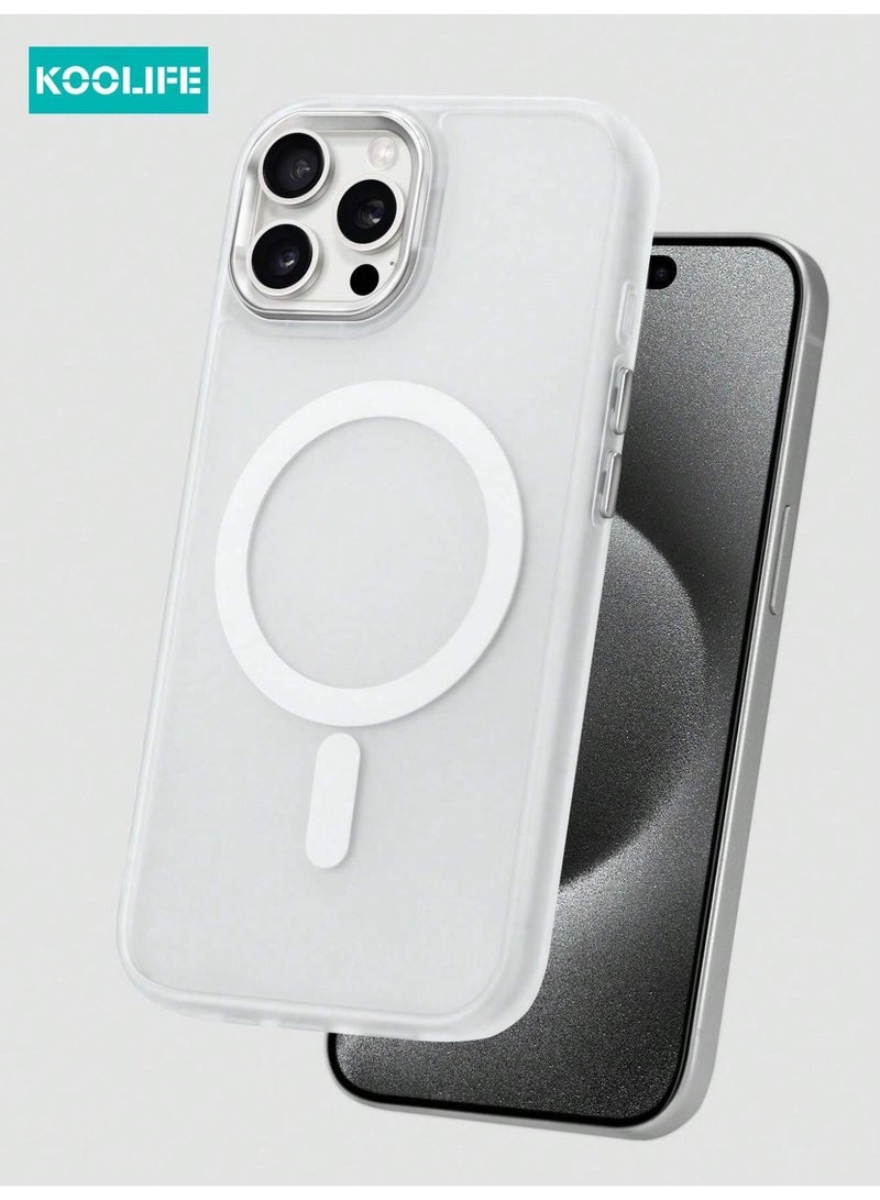 iPhone 13 Pro Max Case, White - Magnetic, Compatible with MagSafe, Protects the Phone Strongly and Completely - Image 1