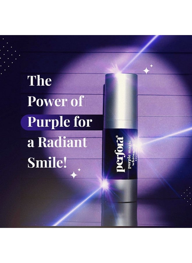 Perfora Purple Magic Whitening Serum, 60Ml | V34 Color Corrector For Teeth | Purple Toothpaste For Teeth Whitening | Tooth Stain Removal |Enamel Safe & Effective Teeth Whitener | Apple Peach,Pack Of 2 - Image 3