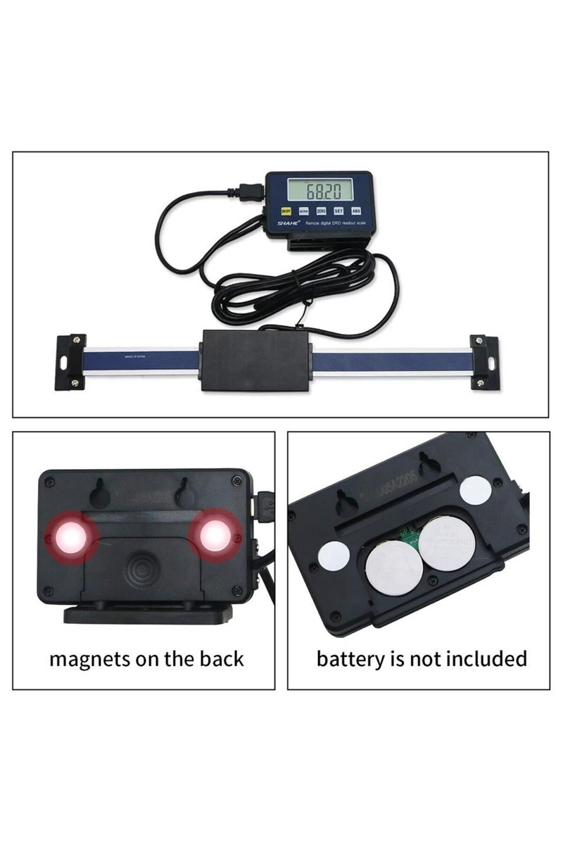 إيروريكس 0-150 مم SHAHE 0-150 مم / 0-200 مم / 0-300 مم 0.01 مم DRO قراءة رقمية مغناطيسية عن بعد مقياس خطي رقمي - Image 4