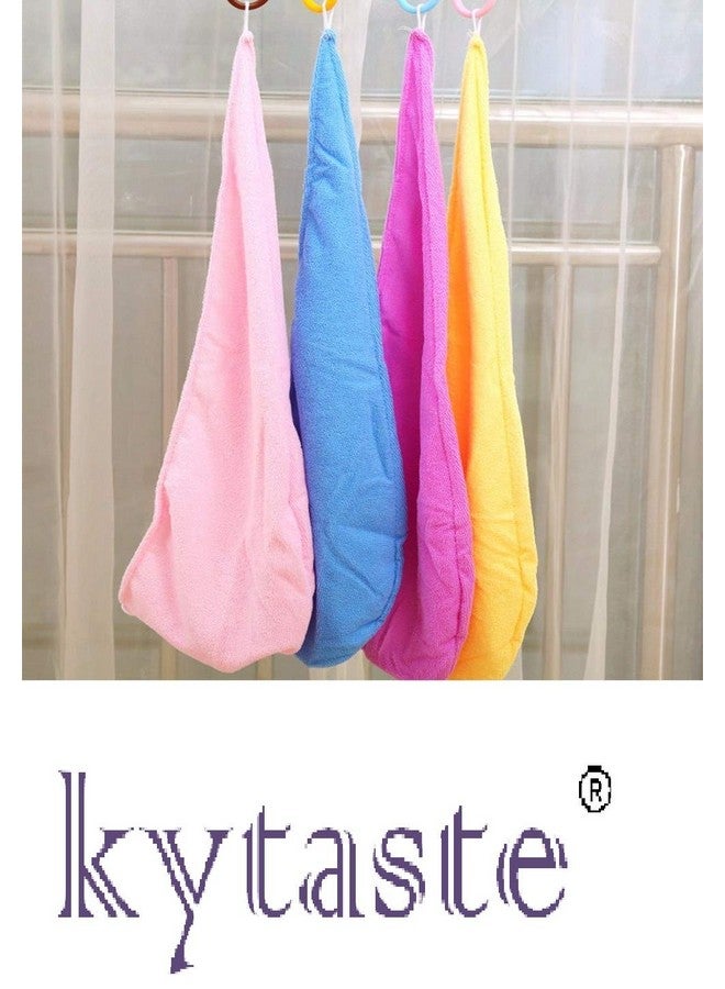 Kytaste Women Microfiber Bathing Quick Dry Hair Magic Drying Turban Wrap Towel Hat Cap Hair Care - Image 4