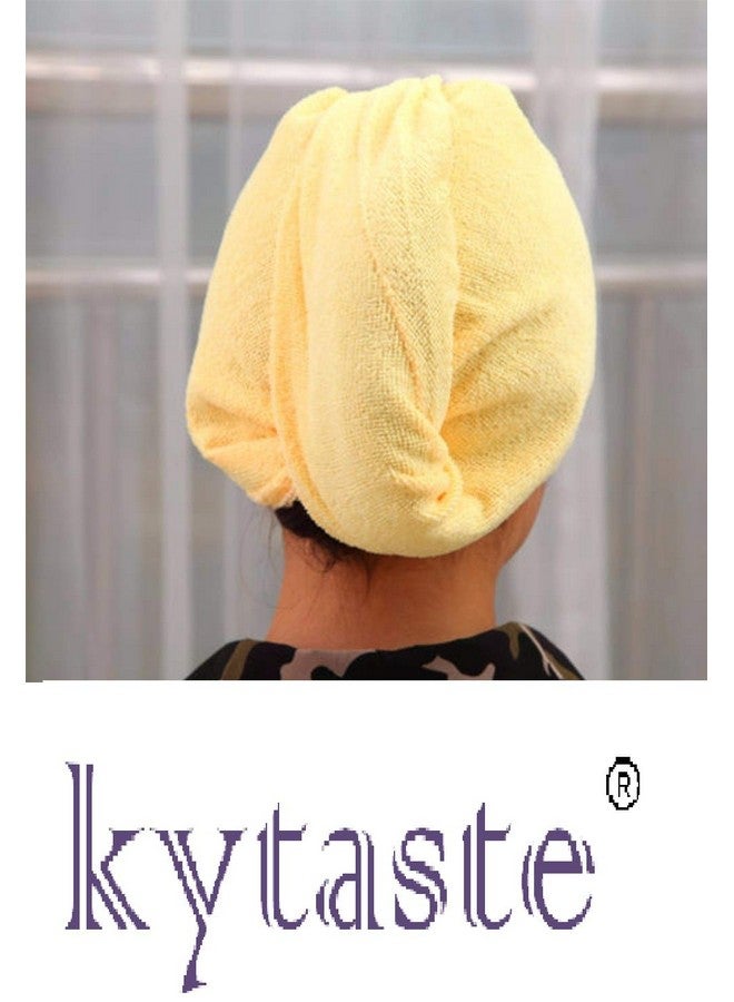 Kytaste Women Microfiber Bathing Quick Dry Hair Magic Drying Turban Wrap Towel Hat Cap Hair Care - Image 2