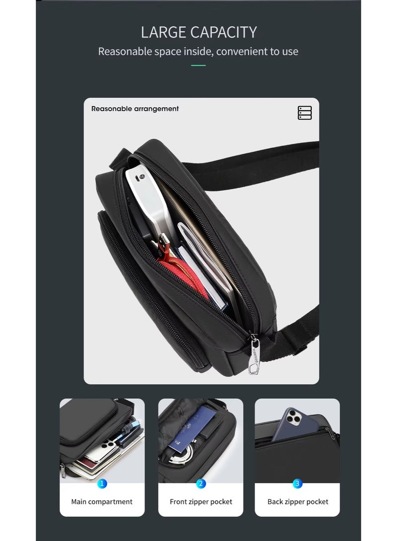 تايجرنو Tigernu Waterproof and Stain Resistant Crossbody Sling Shoulder Bag Model T-S8136 Dark Blue - Image 4