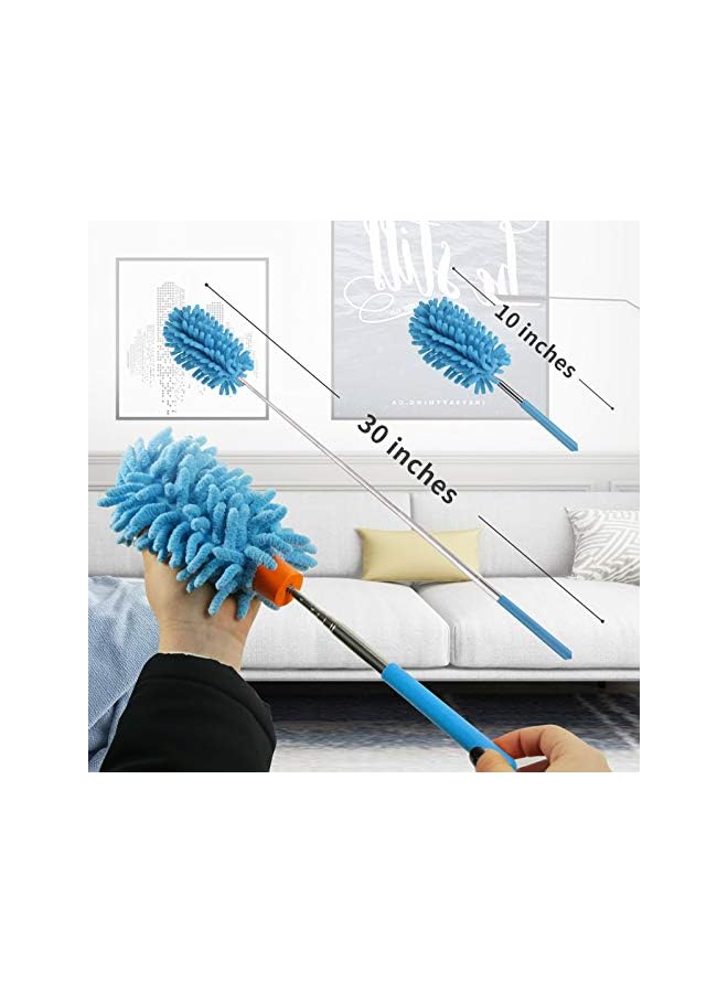 erorex Lorpect Microfiber Duster for Cleaning, Dusters with Telescoping Extension Pole, Extendable Washable Mini Dusters for Cleaning Car, Window, Furniture, Office (6 Pack) - Image 5