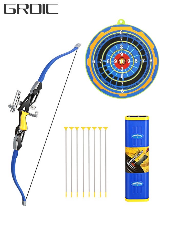 GROIC Sport Series Archery Shooting Set,  Basic Archery Set Outdoor Hunting Game, Bow and Arrow Toy for Kids, Include Target、Shoulder-strapped Quiver and 8 Suction Cup Arrows - Image 1