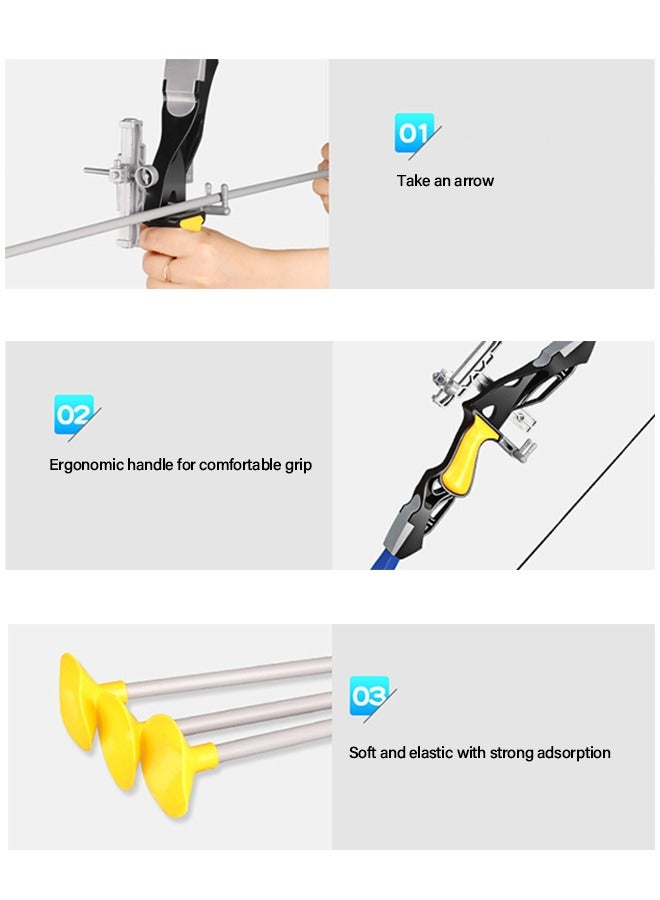 GROIC Sport Series Archery Shooting Set,  Basic Archery Set Outdoor Hunting Game, Bow and Arrow Toy for Kids, Include Target、Shoulder-strapped Quiver and 8 Suction Cup Arrows - Image 2