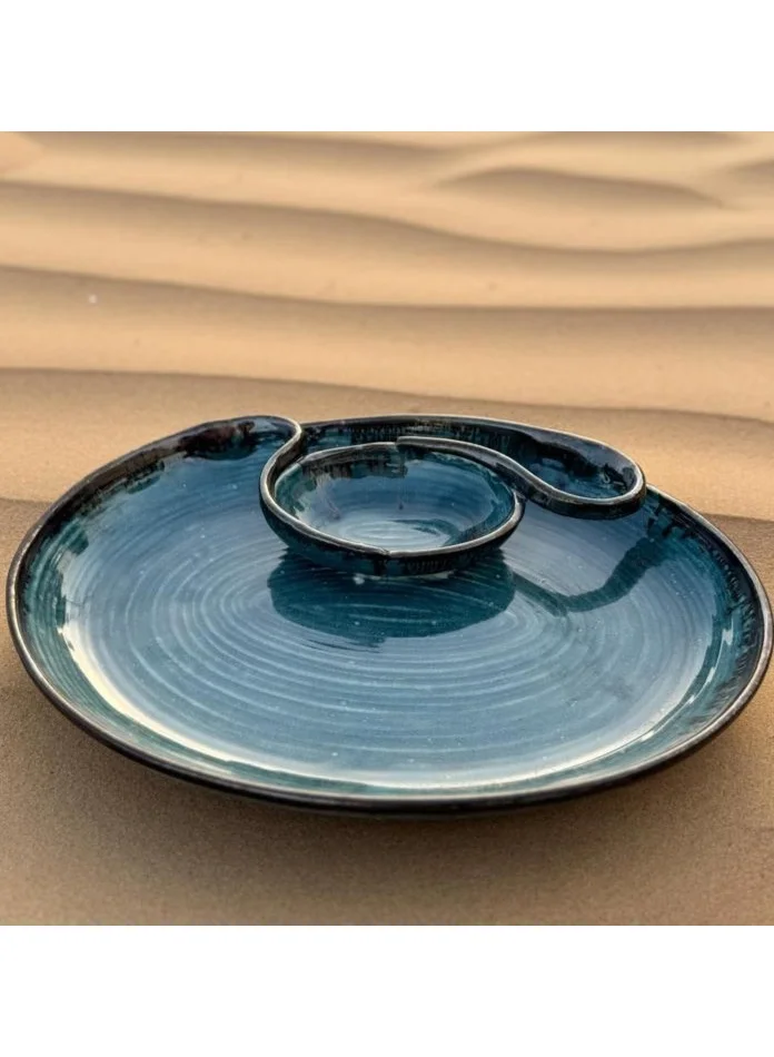 Tohfa Luxe Zaytuna Handmade Chip &amp; Dip Platter Large
