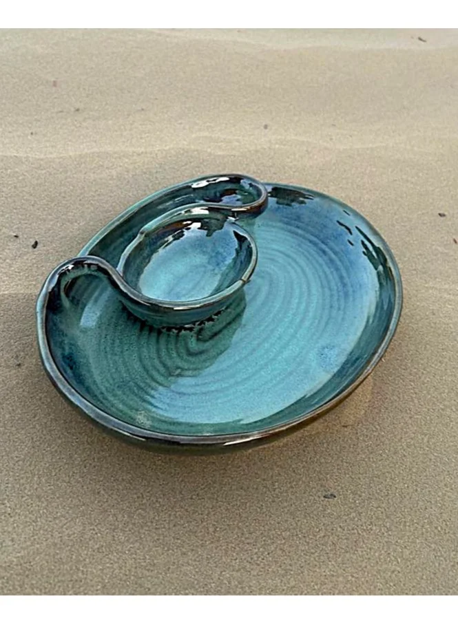 Tohfa Luxe Zaytuna Handmade Chip &amp; Dip Platter Large