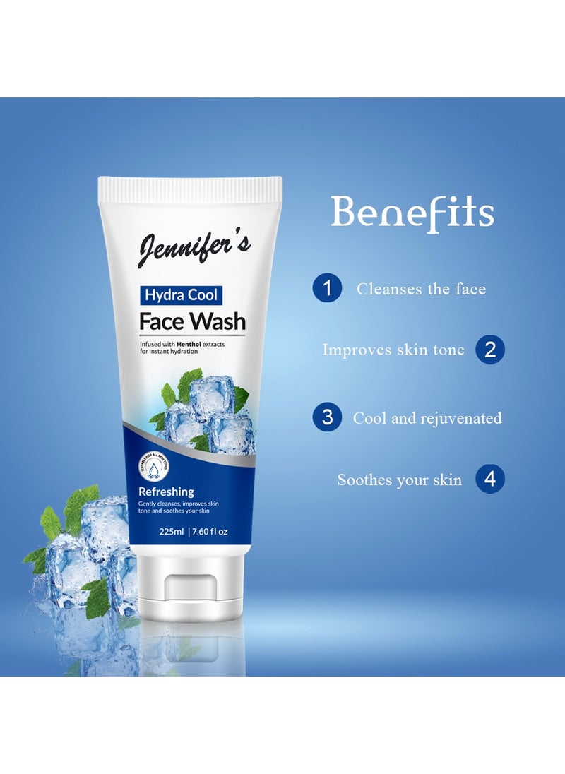 Jennifer's - Jennifer's Face Wash Hydra Cool-225ml - Image 1