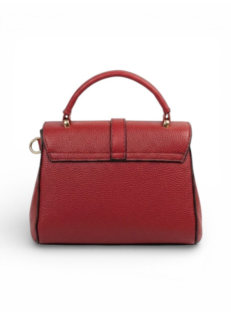 لايف ستيلاش  حقيبة كروس جلد مع حزام ZC-6 - نبيتي - Image 3