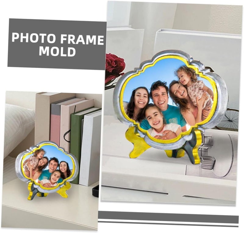 EnaMeena Romantic Resin Photo Frame Silicone Mold Set for DIY Crafts - 7x6 Inch Picture Frame & Easel Stand Molds - Reusable Epoxy Resin Molds for Art, Valentine's Day Gifts, Home Decor - Image 5