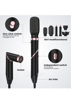 General 6 In 1 Quality Hairdryer Comb Hot Air Comb For Curling And Straightening Hair Automatic Straight Hair Comb And Hair Dryer  - Image 4