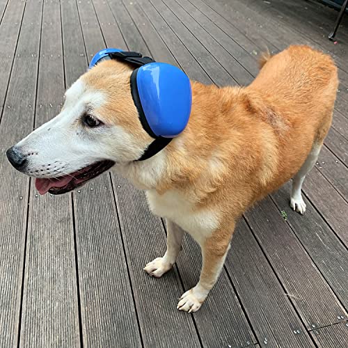derYEP Dog Earmuffs for Hearing Protection 29dB NRR Ear Muffs Noise Protection (Small, Blue) - Image 3