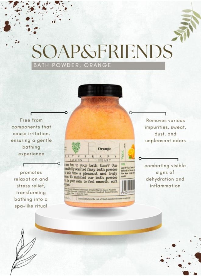 Soap&Friends Soap&Friends Fizzy Orange Bath Powder 200 g  - Image 3