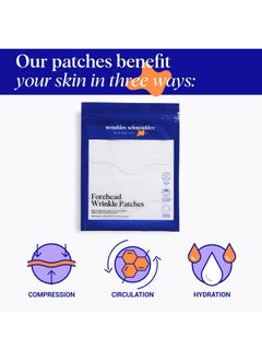 WRINKLES SCHMINKLES Wrinkles Schminkles Forehead Wrinkle Patches - Reusable Silicone Smoothing Pads for Brow Lift, Wrinkle Smoothers, Reduce Frown Lines & Face Lift (2 Pack)  - Image 2