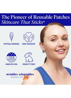 WRINKLES SCHMINKLES Wrinkles Schminkles Forehead Wrinkle Patches - Reusable Silicone Smoothing Pads for Brow Lift, Wrinkle Smoothers, Reduce Frown Lines & Face Lift (2 Pack)  - Image 5