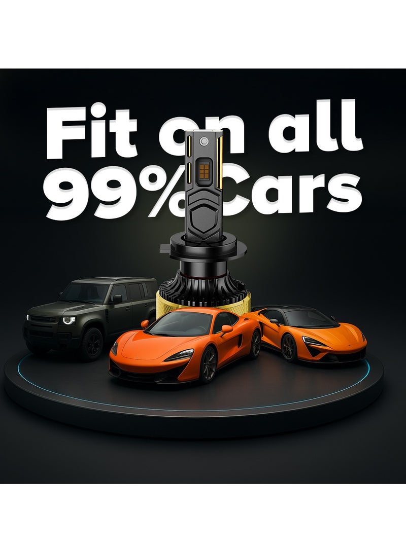 توبيز مصباح توبي EC-100 H11 بقدرة 200 واط LED - 20,000 لومن بفوّض مزدوج فائق السطوع مع نظام كان-بايوس الذكي، وأنابيب نحاسية ورقاقة CSP لأداء فائق في جميع الأحوال الجوية - Image 2