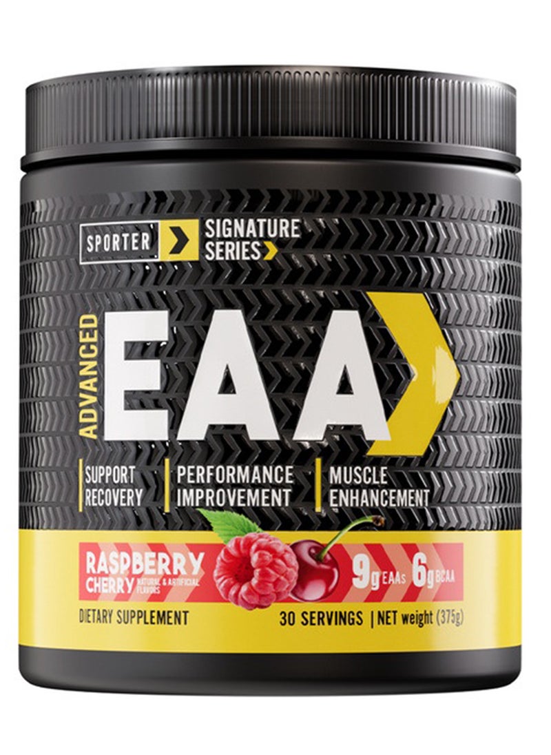 SPORTER Sporter EAA Advanced – 30 Servings | Essential Amino Acids & BCAAs | Cherry Raspberry Flavor | Muscle Recovery & Hydration | Performance & Endurance Support  - Image 1