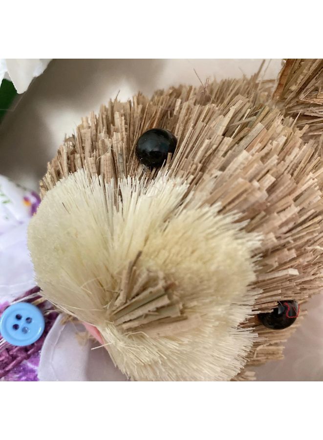 35cm Handmade Straw Rabbit Straw Bunny for Decoration Artificial Animal Home Furnishing Shop Decoration, Bunny 12 - Image 5