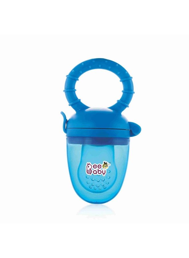 Beebaby Fruttino Silicone Food & Fruit Nibbler For Babies Fruit Feeder Pacifier Bpa Free (Fruttino Blue) - Image 2