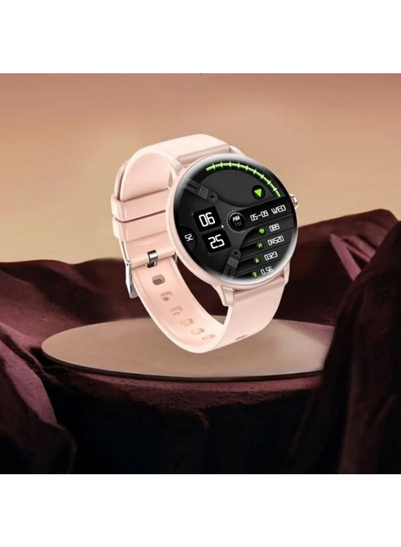 AOLON GTR Mini Smartwatch with Bluetooth Calling & 115 Sports Modes (1.39" HD Screen, IP67 Waterproof) – Pink - Image 3