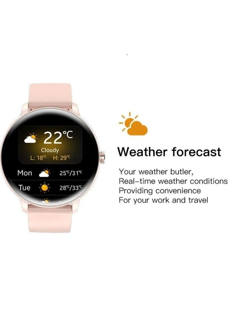 AOLON GTR Mini Smartwatch with Bluetooth Calling & 115 Sports Modes (1.39" HD Screen, IP67 Waterproof) – Pink - Image 2