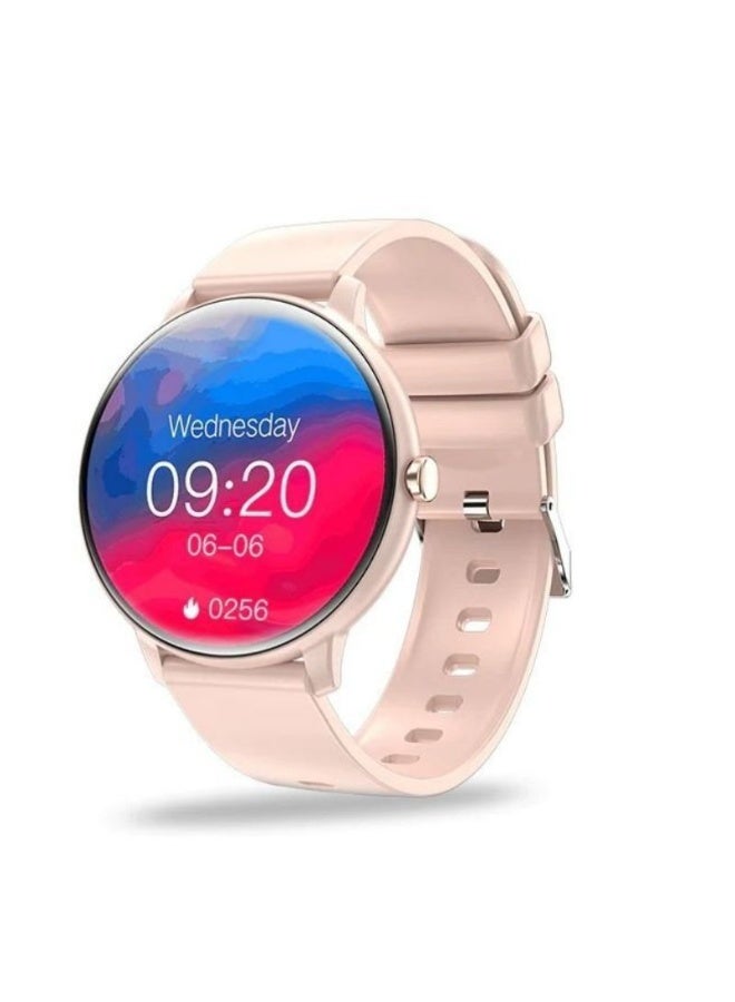 AOLON GTR Mini Smartwatch with Bluetooth Calling & 115 Sports Modes (1.39" HD Screen, IP67 Waterproof) – Pink - Image 1