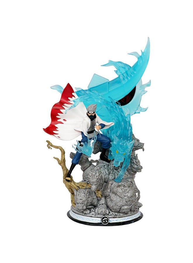 هالامودو حجم كبير أنيمي نينجا معلم العمل الشكل - PVC نموذج المجموعة ديكور سطح المكتب الزخرفة ، هدية عيد ميلاد مثالية للفتيان والبنات ، 27 سم - Image 1