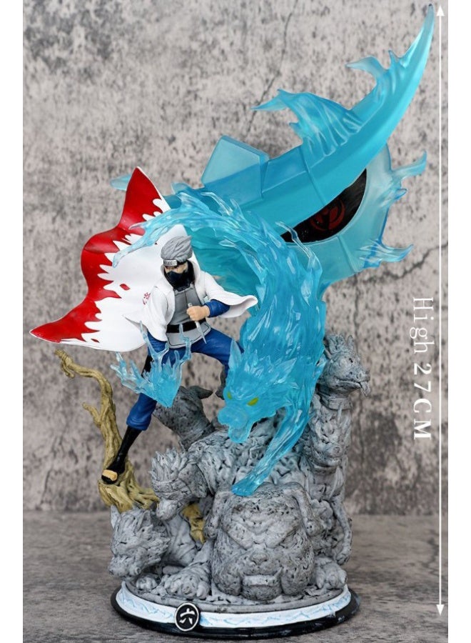 هالامودو حجم كبير أنيمي نينجا معلم العمل الشكل - PVC نموذج المجموعة ديكور سطح المكتب الزخرفة ، هدية عيد ميلاد مثالية للفتيان والبنات ، 27 سم - Image 3