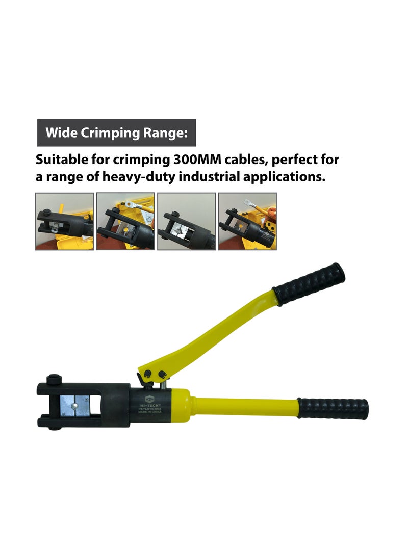 هاي-تيك أداة التجعيد الهيدروليكية - نوع الدبوس HT-TL-KYQ-300A، سعة تصل إلى 300 مم، شديدة التحمل للكابلات والأسلاك الكهربائية . - Image 3