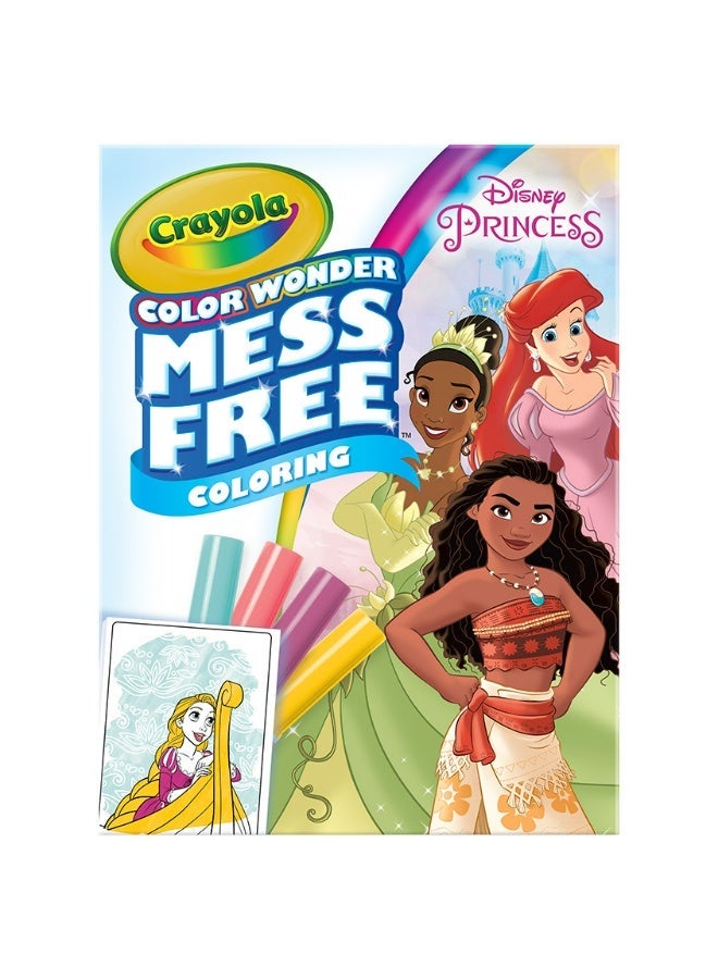 Crayola - Color Wonder Mini Box Set, Disney Princess | features 12 Disney Princess Coloring Pages and 4 Color Wonder Mess Free Markers | excellent gift for toddlers and preschoolers | Ideal for ages 3 and up. - Image 1