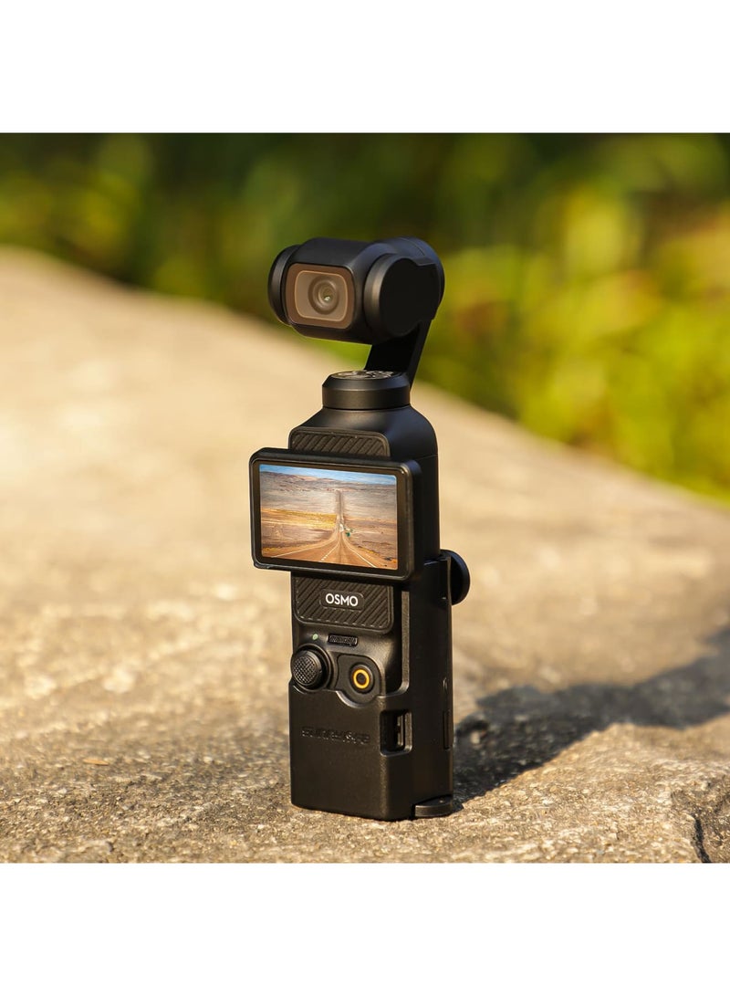 Barakah Camera Extension Adapter for DJI Osmo Pocket 3, Compatible Protective Cage, Dual Claw Hook Adapter, Handle Foldable, Tripod Mount Chest Neck Bracket Holder, Backpack Clip & Bike Clamp - Image 5