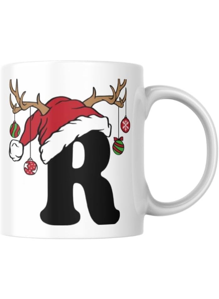 كوب سيراميك مطبوع بتصميم عيد الميلاد من VoY – كوب قهوة متين – مناسب للمنزل والمكتب والهدايا – سعة 330 مل – XD6732GP - Image 1