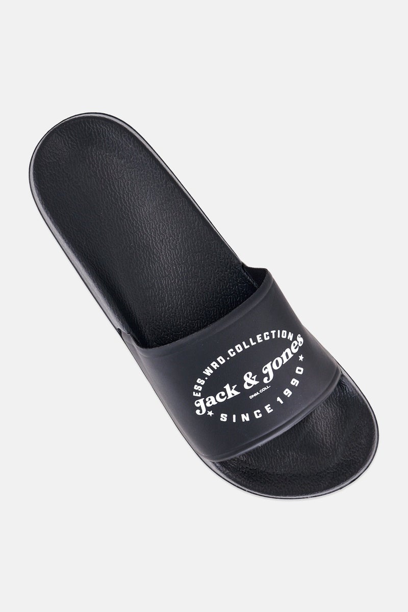 JACK & JONES Men Slip On Slides, Black - Image 2